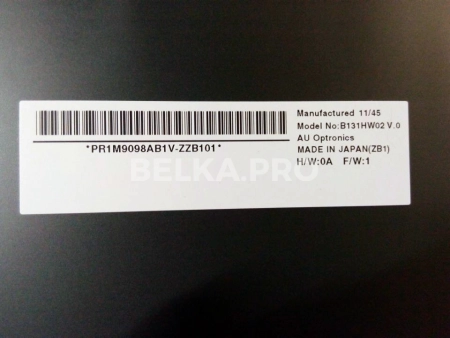 ЖК дисплей 13,1" B131HW02 V0