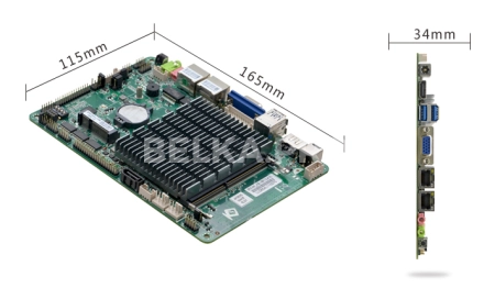Материнская плата 4" с процессором EPIC-W41_J126L (J4125)