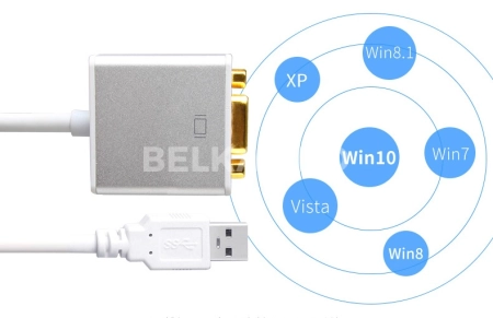 Конвертер USB 3.0/2.0 - VGA usb3-vga-a