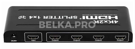 HDMI сплиттер (разветвитель) 1x4 HDMI-3D-1X4