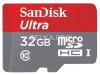 Карта памяти microSDHC UHS-I SANDISK Ultra 80 32 ГБ, 80 МБ/с, 533X, Class 10, SDSQUNS-032G-GN3MN