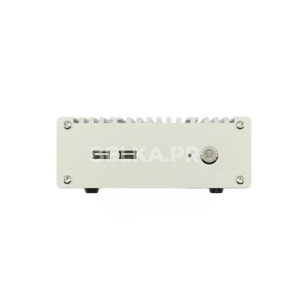 Корпус nano-ITX M1255-J1900N c БП 60Вт (серебряный)