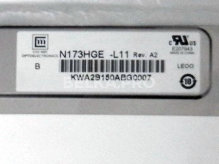 ЖК дисплей 17,3" N173HGE-L11