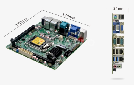 Материнская плата Mini-ITX ITX-H81R1