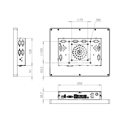 Сенсорный моноблок 12,1" DZ121SLP-07HPZ1-E20/J1900/4/128