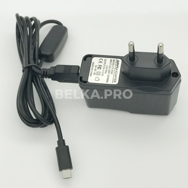 Блок питания для Raspberry 5В/2.5А разъём microUSB