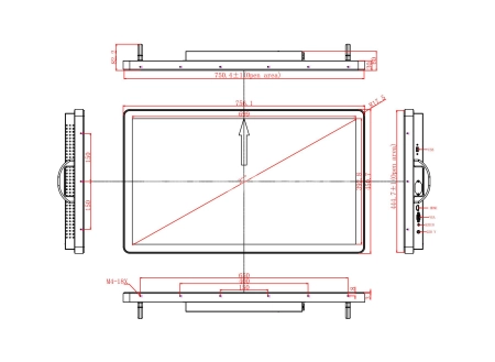 Встраиваемый сенсорный монитор 32" PZ320WKZ-90SPZ0-HV