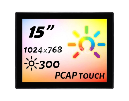 Встраиваемый сенсорный монитор 15" PZ150SKZ-07SPZ1-HV