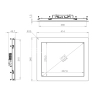 Встраиваемый сенсорный монитор 17" PN170SMK6-20HR41-HDV