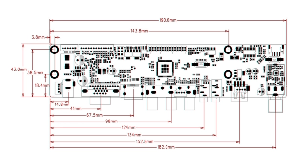 Контроллер дисплея HDMI/VGA/AVx2/MP JX-V53GA-NOTV