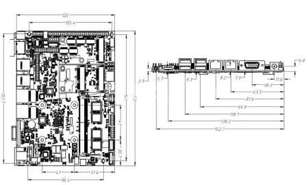 Материнская плата PCM3 I7-7500U (без LVDS)