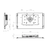 Встраиваемый сенсорный монитор 10,1" FS101WMK6-92UPX1-HDV