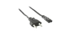 Кабель питания 0.5 м, (F) - розетка 220В, 2 pin, Telecom IEC-320-C7