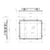 Встраиваемый сенсорный монитор 17" FL170SMC-20SPG0-HDV