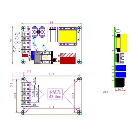 Блок питания GFA20A-12 12В 1.7А