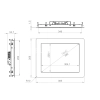 Встраиваемый сенсорный монитор 15" PN150SMK6-07UR41-HDV